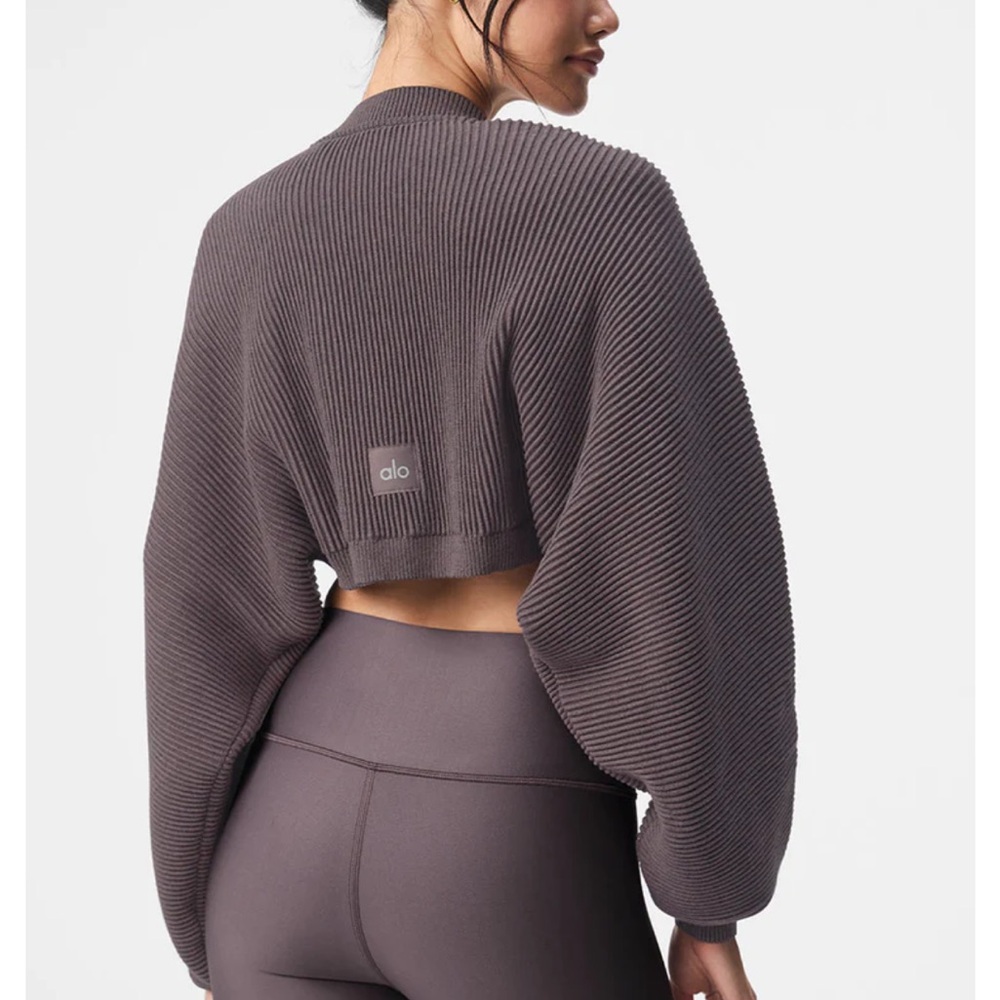 ALO Yoga Denim Knit Shawl